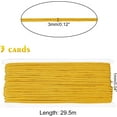 thumbnail image 3 of 96 Yards 3mm Flat Polyester Thread Braided Beading Cord for Quilting Trimming Crafts Making Gold DIY, 3 of 9