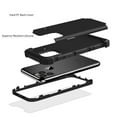 thumbnail image 2 of iPhone 11 Pro 2019 Case with Temepered Glass Screen Protector, Dteck Full body Protection 3 Layer Hybrid Rugged Shockproof Case Glass Screen Cover For Apple iPhone 11 Pro 5.8", Black, 2 of 9