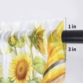 thumbnail image 5 of Sunflower Gnomes Valance Curtains for Kitchen/Living Room/Bathroom/Bedroom Window, Rod Pocket Small Topper Half Short Window Curtains Voile Sheer Scarf, Spring Summer Botanical Florals 42"x18", 5 of 8