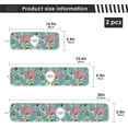 thumbnail image 3 of Coolnut Flower Toucans Sink Splash Guard for Faucet 2 Packs Faucet Absorbent Mats, Flamingo Palm Leaf Faucet Handle Drip Catcher Quickly Drying Mat for Kitchen Counter Bathroom, 30"x5.5", 3 of 7