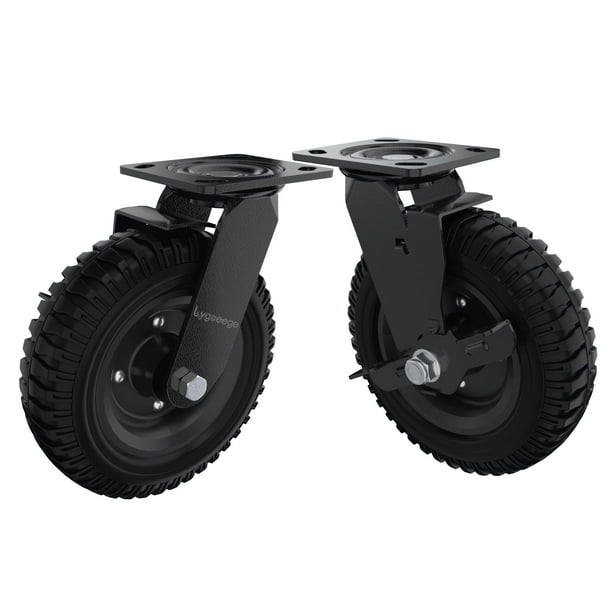 Rueda giratoria Lygoeege, giratoria, resistente, 20 cm, 500 kg de capacidad