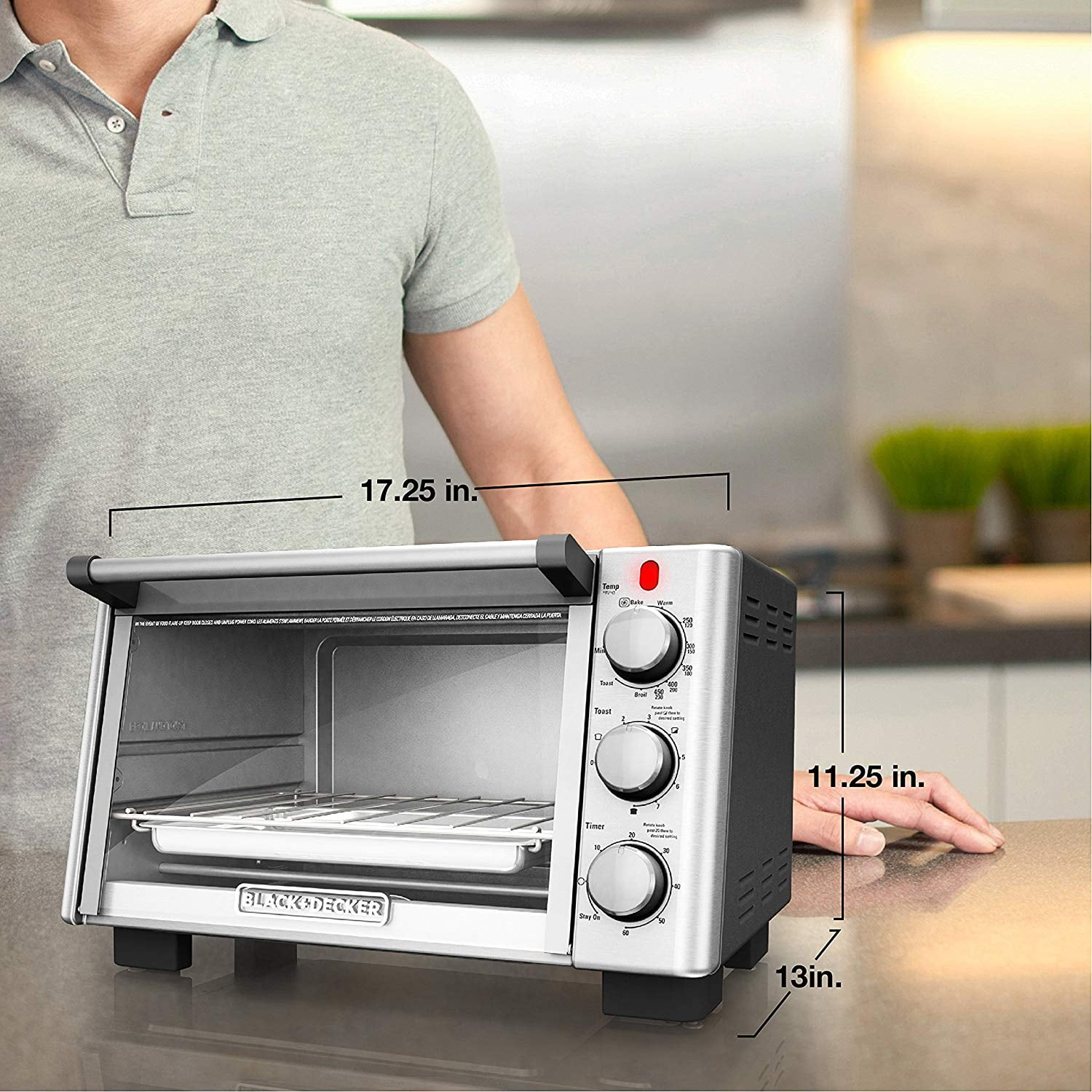 Black & Decker Toaster Oven TO17060SS Opening and Basic Use and