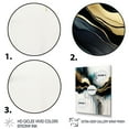 thumbnail image 3 of Designart Abstract Geode Marble White And Gold III Canvas Wall Art, 3 of 5