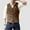 Brown, variant on Mens Vests Casual Qiggri Men's New Fashion Blazer Solid Breasted Slim Waistcoat V-Neck Tank Top Suit Vest For Men