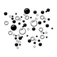 thumbnail image 1 of Worallymy 3PCS Bubbles Circle Removable Wallpaper Bathroom Window Wall Sticker Home DIY PVC Decals, 1 of 5