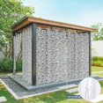 thumbnail image 6 of Outdoor Curtains for Patio Waterproof, Light Blue Floral Outdoor Privacy Panels Grommet, Rustic Vintage Flowers Botanical Spring Blackout Outside Curtains for Porch/Cabana 54"x108", 2 Panels, 6 of 8