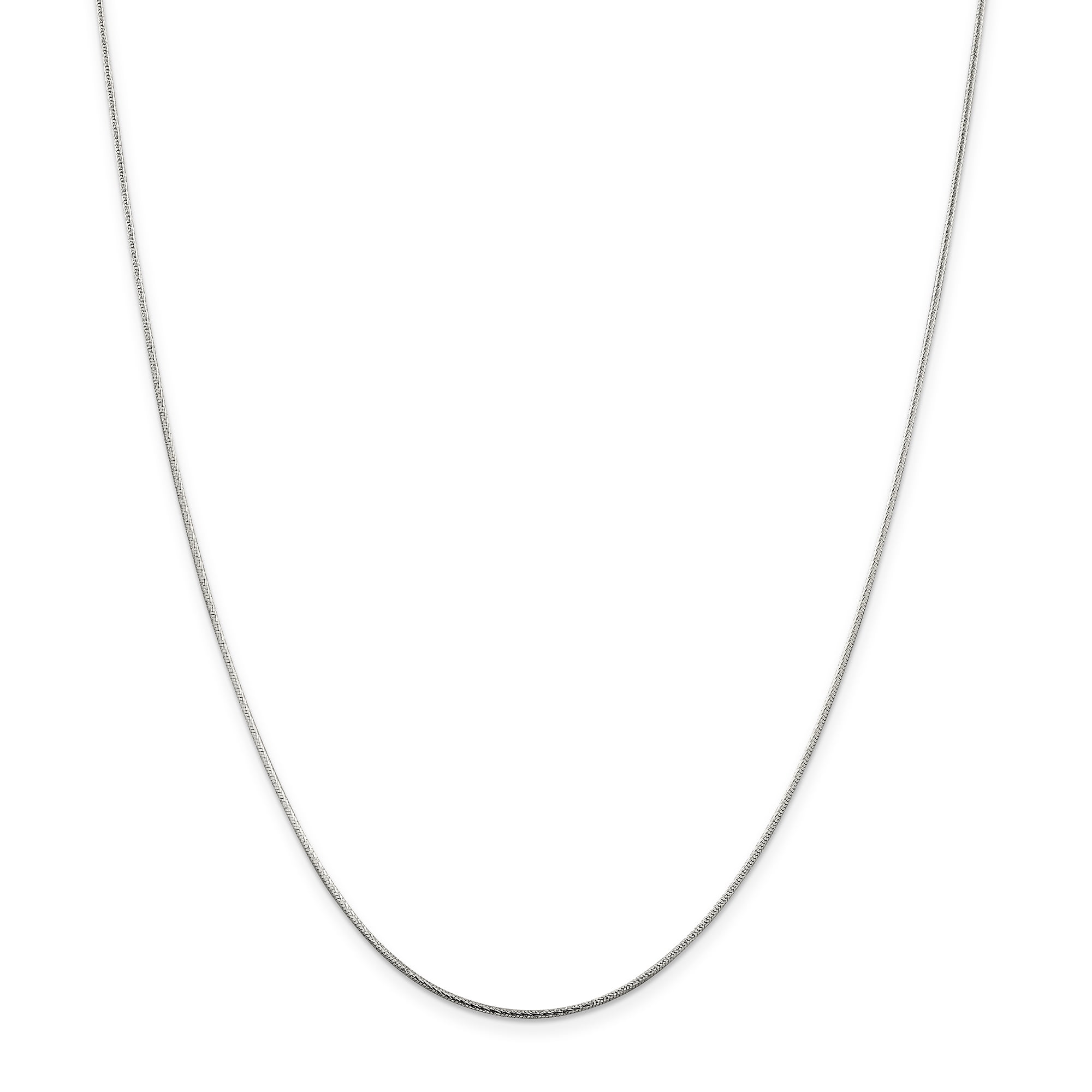 Sterling Silver 1.25mm Round Snake Chain