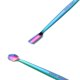 thumbnail image 2 of Cuchara Para Empujar Cutículas Empujador de cutículas de acero inoxidable, cuchara de doble cabeza, herramienta para uñas (multicolor) Tmvgtek Libre de BPA, 2 of 4