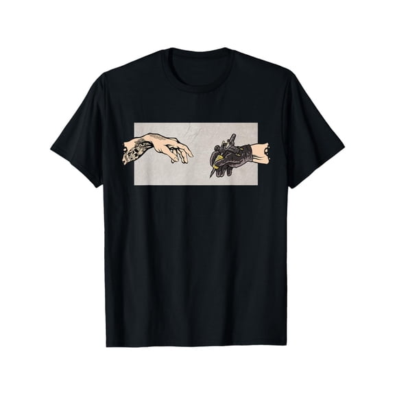 Tattoo Artist Funny Tattoo T-Shirt | Fashion Tops for Men, Short Sleeves, Street Style, Comfortable, Round Neck, Super Soft, Breathable, Moisture Absorbent 180g