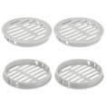 thumbnail image 1 of Uxcell 4-Pack Respiraderos de Soffit Redondos, 80mm/3.1 Pulgadas Plástico para Baño/Hogar/Oficina, 1 of 6