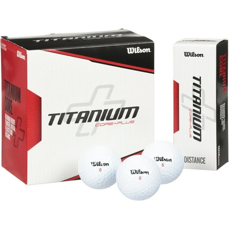 Wilson Titanium Golf Balls, 18 Pack (Best Golf Balls For Seniors 2019)