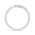 thumbnail image 2 of ANGARA Natural Diamond Infinity Knot Ring&nbsp;in Prong Setting in 14K White Gold for Women (Size-1.6mm| Color-I-J| Clarity-I1-I2) | Anniversary, Jewelry Gift for Women | Natural Diamond Ring, 2 of 7