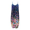 thumbnail image 4 of Robe Grande Taille pour Femmes Sans Manches Bohème Ample Longue Maxi Robes Été Décontractée Robe de Plage, 4 of 4