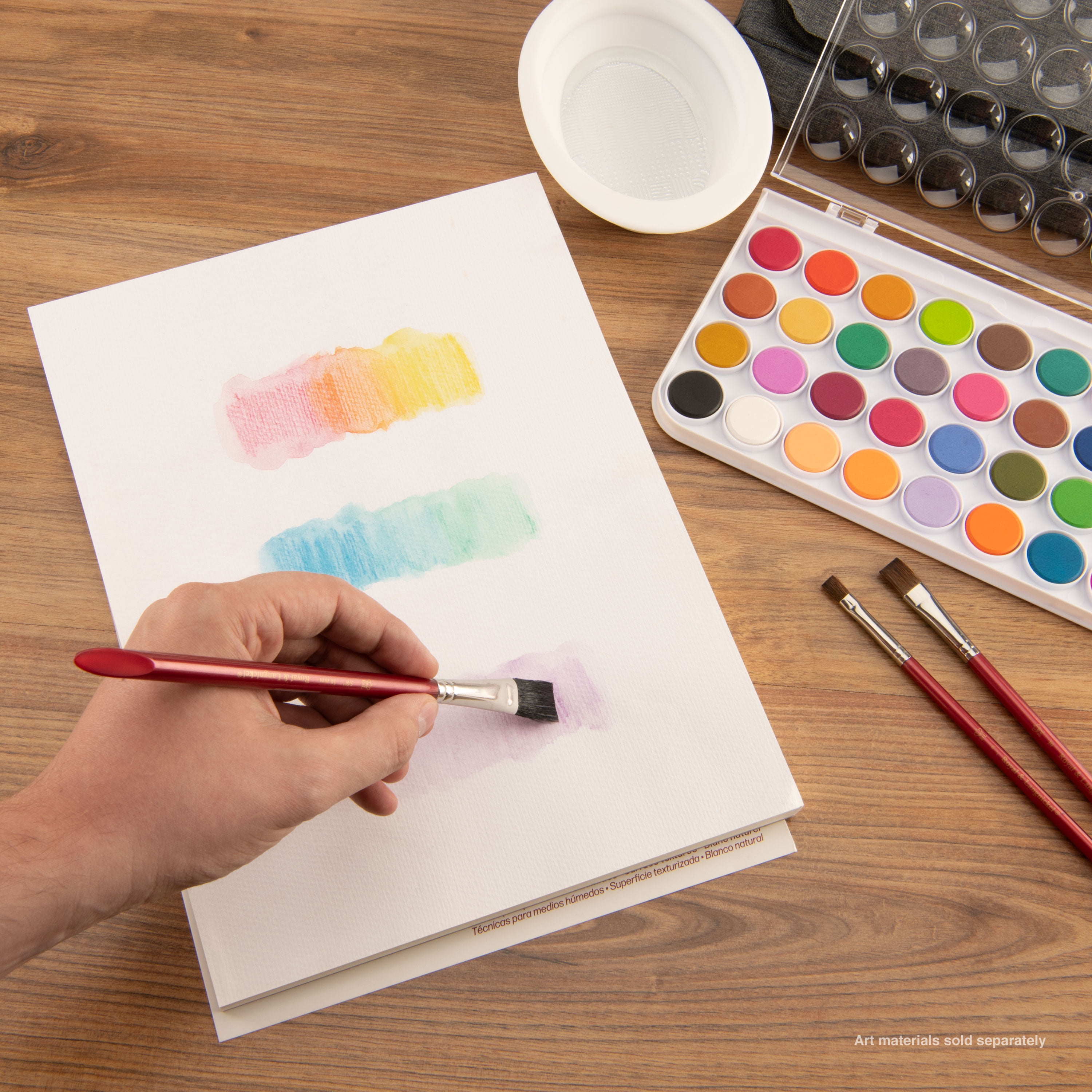 Bee Paper - Bee Inspired Bloc de papier aquarelle 23 x 30 cm, 30 feuilles,  bande supérieure, 300 g/m² (140 lb) | BEE-92066T-30 |