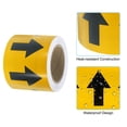 thumbnail image 3 of Unique Bargains Directional Flow Arrow Tape 4'x65', Adhesive Pipe Identification Marking Stickers, Black on Yellow, 3 of 5