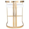 thumbnail image 6 of Butler Specialty Clarence Faux Leather Counter Stool In Gold And White, 6 of 7