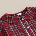 thumbnail image 4 of Robe de Noël pour Tout-Petit Fille, Manches Longues, Imprimé à Carreaux, Robe Princesse Trapèze, 4 of 7
