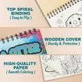 thumbnail image 2 of NETHOUSE Sea Otter Coloring Book for Adults and Kids, A5 Wooden Cover, 30 Funny and Cute Otters Coloring Pages for Stress Relief and Relaxation, Spiral Bound Edition, 2 of 6