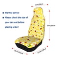 thumbnail image 6 of Haiem Chamomile And Ladybug Printed Car Seat Covers Set of 2, Universal Fit Car Seat Covers,Protective Seat Covers,Comfortable Car Seat Covers, Easy Installation Seat Covers, 6 of 9