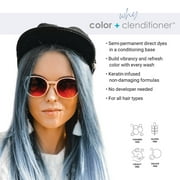 Keracolor Semi Permanent Hair Dye 3 in 1 Clenditioner, Silver Blue, 12 fl oz