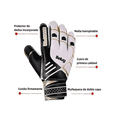 thumbnail image 3 of Guantes De Portero Fútbol Antideslizante Talla 9 Belug Blanco, Dorado, 3 of 5