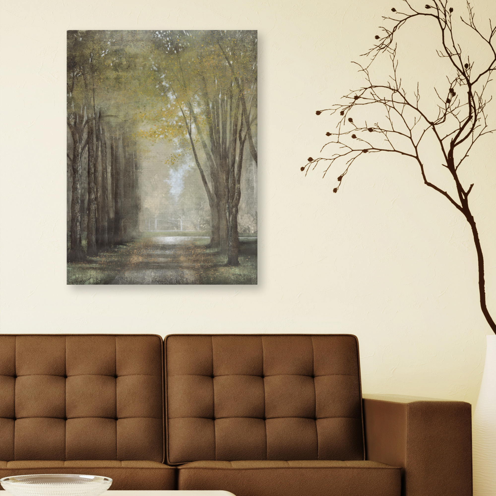 Quietly in the Mist by Williams Canvas Art Print