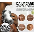 thumbnail image 3 of African Exfoliating Net Sponge Black - 2 Pieces Real African Loofah Shower Sponges - Body Scrubber Exfoliating Washcloth Black & Seawave - Africa Bath Sponges for Back Scrubber Shower Accessories, 3 of 6