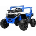 thumbnail image 1 of Carro Buggy Electrico Montable para Niños Carrito de Control Remoto y Manejo Directo con Luces Estereo y Pedales Funcionales con Control Remoto (Azul), 1 of 7