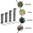 thumbnail image 4 of Sylvtty 4 Pcs Window Box Brackets Heavy Duty Flower Box Brackets Adjustable Balcony Planter Holder for Deck Railing Balconies Window Box, 4 of 7