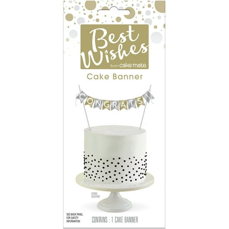 Best Wishes Premium By Cake Mate Cake Banner