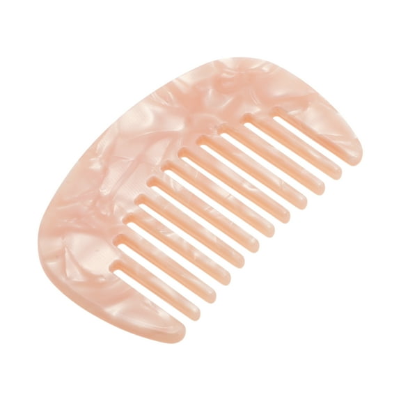 Unique Bargains Hair Comb Wide Tooth Anti-Static Pocket Size Comb for Thick Curly Hair Detangling Comb Light Pink