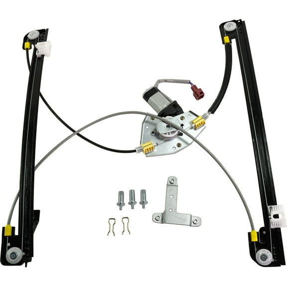 Window Regulator Compatible For 1996-2000 Dodge Grand Caravan Chrysler Town and Country Front, Left Driver Power With Motor