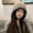 G151 Coffee Color Block Ear Protection Braided Hat, variant on Long Strap Plush Hat Autumn And Winter Famous Ethnic Style Woolen Hat Ear Protection Lei Feng Hat Cold And Warm Headband Knitted Hat For Women
