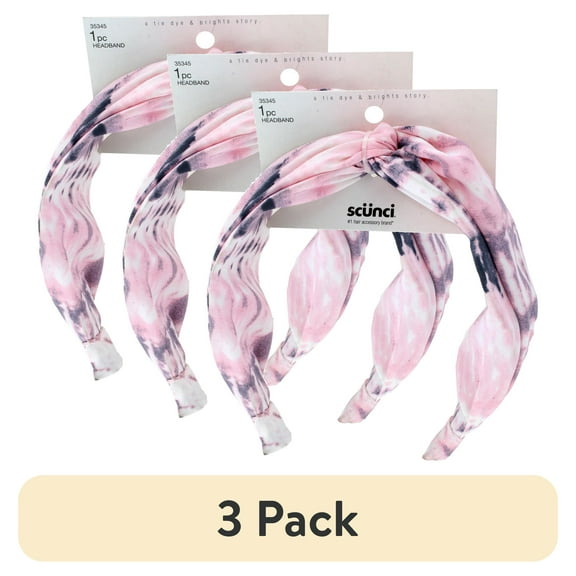 (3 pack) Scunci A Tie Dye & Brights Story Multicolor Headband, 1-Piece