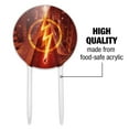 thumbnail image 6 of Acrylic The Flash TV Series Lightning Streak Cake Topper Party Decoration for Wedding Anniversary Birthday Graduation, 6 of 7
