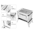 thumbnail image 6 of YAHHU Folding Wood Burning Stove Portable Stainless Steel BBQ Kit [cite: 2, 12], 6 of 9