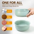 thumbnail image 6 of Elevated Large Dog Food Bowls - Raised Dog Bowl with Non Slip Stand - Heavy Weighted Ceramic Dog Feeding Bowl - Extra Wide Deep Dog Water Bowl - Pet Dishes for Medium to Big Dogs - 54 oz - 7 cups, 6 of 7