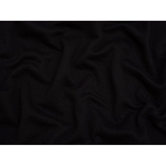 Minerva Double Layer Cotton Sweater Knit Stretch Fabric Black - per yard