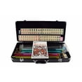 thumbnail image 3 of New American Mahjong Set Mah Jongg Sets Aluminum Case 166 Tiles 4 Pushers/Racks Black, 3 of 6