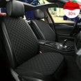 thumbnail image 2 of Funda universal para asiento de coche, de lino, para parte delantera y trasera, para verano, para sedán, SUV, camioneta, accesorios para interior de coche, 2 of 5