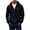 Black, variant on Men's Half-Zip Hoodie Drawstring Pullover Kangaroo Pocket Relaxed Fit Casual Sweatshirt for Fall Winter Daily Commute