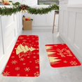 thumbnail image 2 of Vggrvlo Christmas Kitchen Mats Rugs Non Slip Extra Soft Absorbent Door Mats Machine Washable Quick Dry Bathroom Rugs Mats 2PCS, 2 of 6