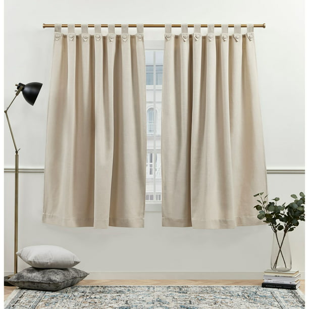 Peterson Light Filtering Tuxedo Tab Top, Nicole Miller Curtains Home Goods