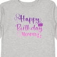 thumbnail image 4 of Inktastic Purple Happy Birthday Mommy Boys or Girls Long Sleeve Toddler T-Shirt, 4 of 5