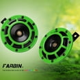 thumbnail image 2 of FARBIN Horn for Car Super tone 12V High Tone/Low Tone Metal Twin Car Horns Kit with Protective Grill (green), 2 of 6