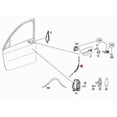 thumbnail image 3 of Adecuado para el cable de bloqueo de la manija exterior del automóvil Mercedes-Benz SMART FORFOUR 454 izquierdo y derecho, 3 of 3