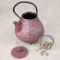 thumbnail image 6 of Creative Home Kyusu 40 Oz Orange Cast Iron Teapot with Removable Infuser, 6 of 13