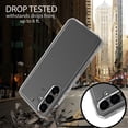 thumbnail image 3 of CoverON For Samsung Galaxy S24 Case, Hybrid Slim fit Hard Back TPU Rim Phone Rigid Cover, Clear with Chrome Buttons, 3 of 7