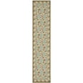 thumbnail image 3 of Diamond Pattern Floral Rug in Olive & Teal (5 ft. 6 in. x 8 ft. 6 in.), 3 of 4