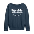 thumbnail image 3 of Coca-Cola - Coke And A Smile Mouth - Women's French Terry Long Sleeve Shirt, 3 of 5